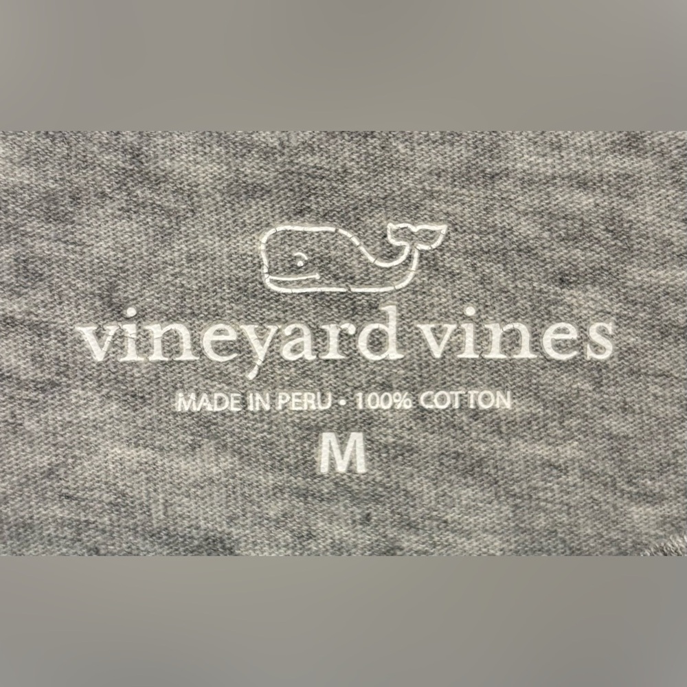 Vineyard Vines Men’s Gray Long Sleeve Pocket Logo T-Shirt Medium - Picture 5 of 6